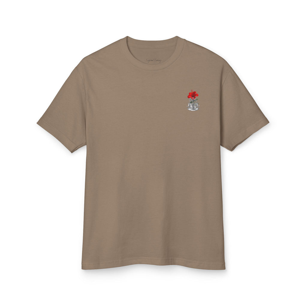 HIBIS  Unisex Garment-Dyed Heavyweight Cotton Tee
