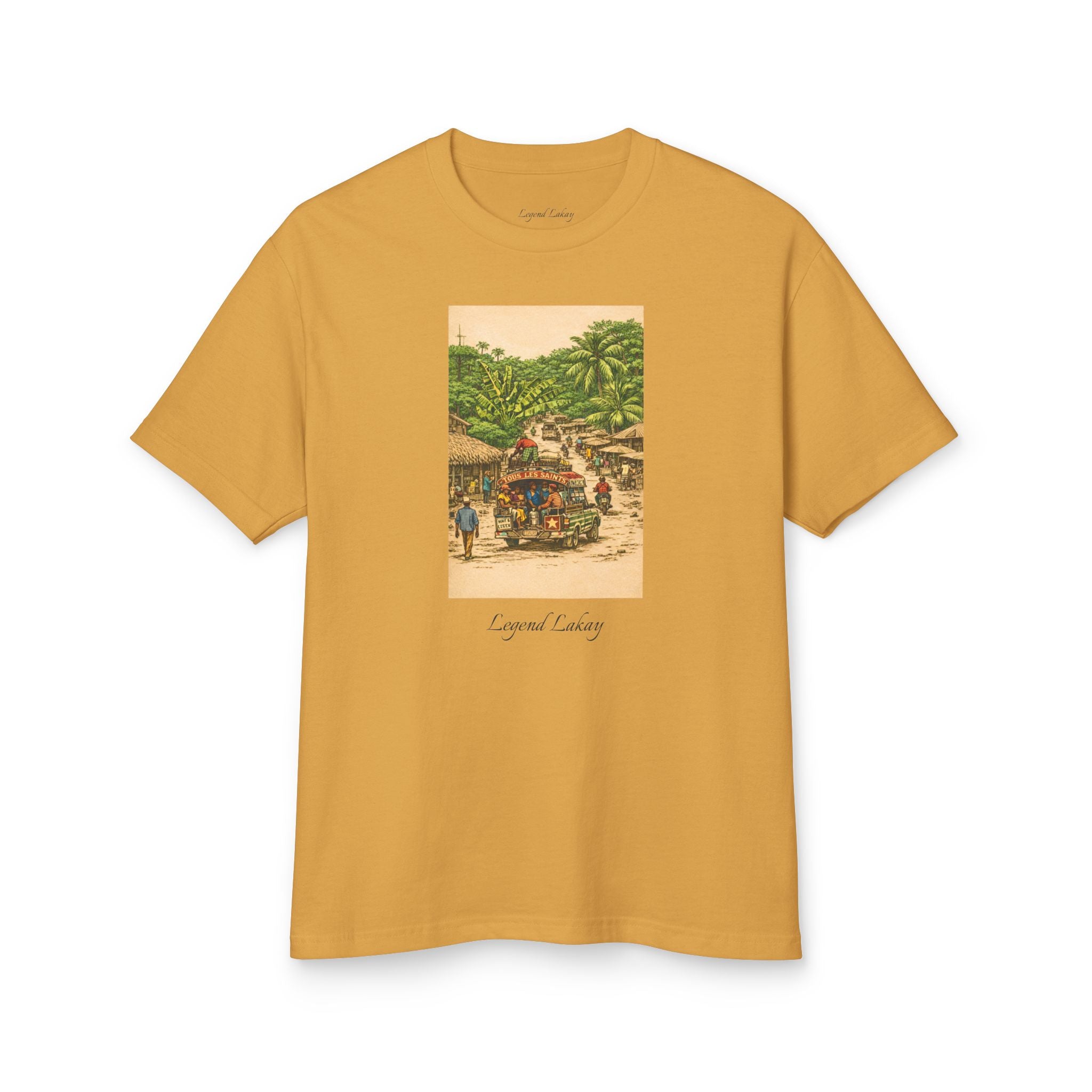 MONT Unisex Garment-Dyed Heavyweight Cotton Tee