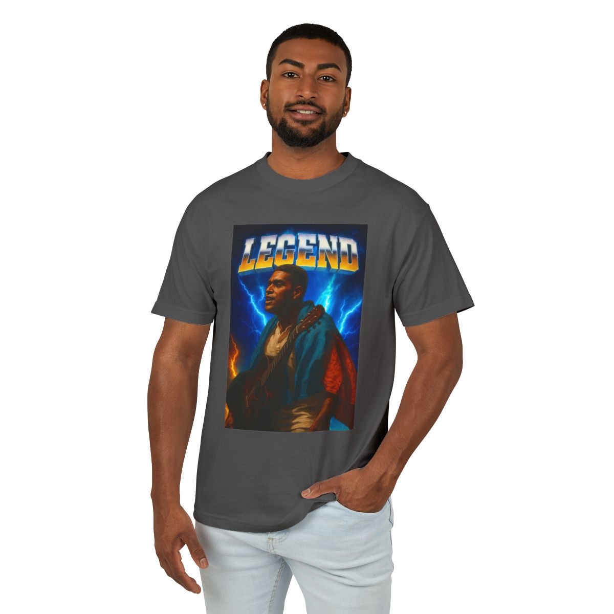 Legend Lakay Unisex Garment-Dyed Heavyweight Cotton Tee